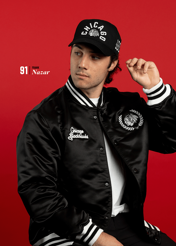 Sportiqe Chicago Blackhawks Centennial Satin Jacket