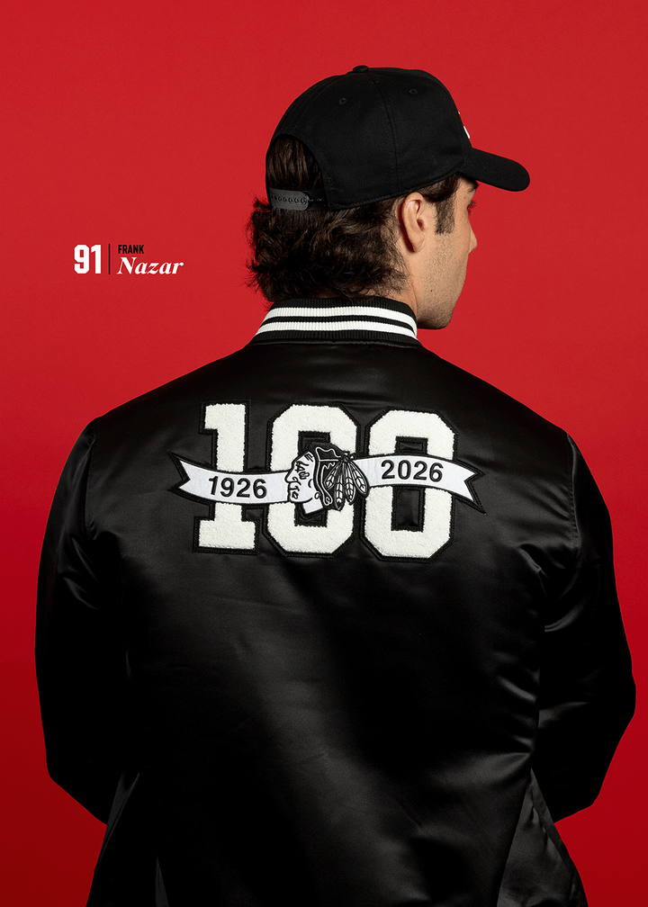 Sportiqe Chicago Blackhawks Centennial Satin Jacket