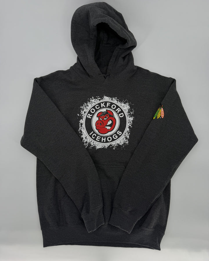 Rockford IceHogs Grey Frosty Logo Hoodie