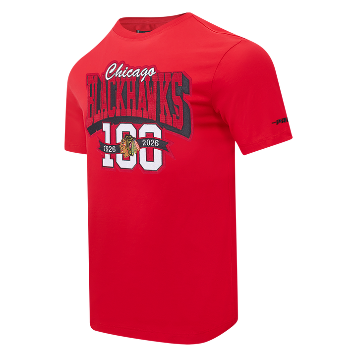 Pro Standard Chicago Blackhawks Centennial Badge Short Sleeve Tee
