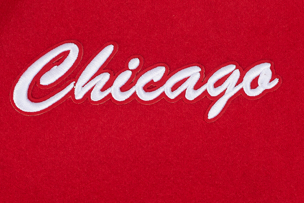 Pro Standard Chicago Blackhawks Centennial Badge Wool Varsity Jacket