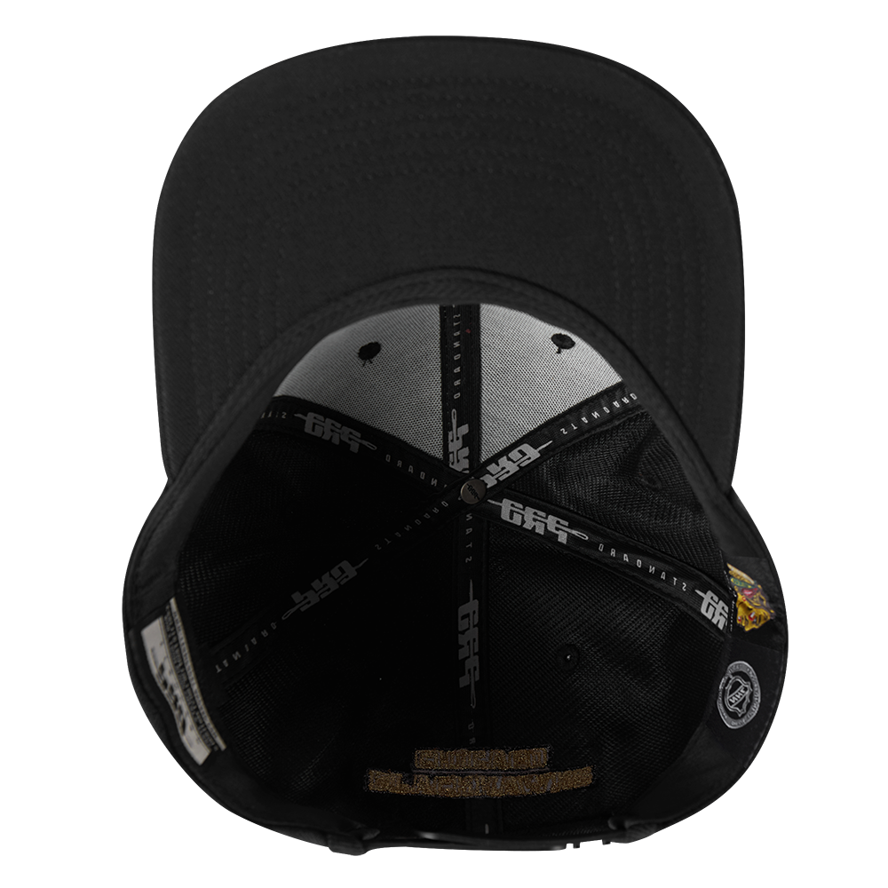 Pro Standard Chicago Blackhawks Centennial Black &amp; Gold Wool Snapback