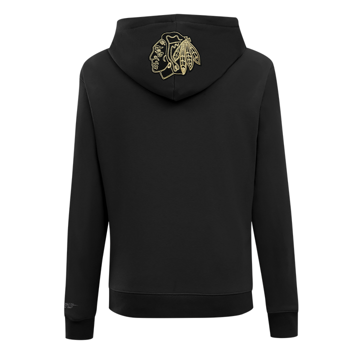 Pro Standard Chicago Blackhawks Centennial Black & Gold Women's Hoodie