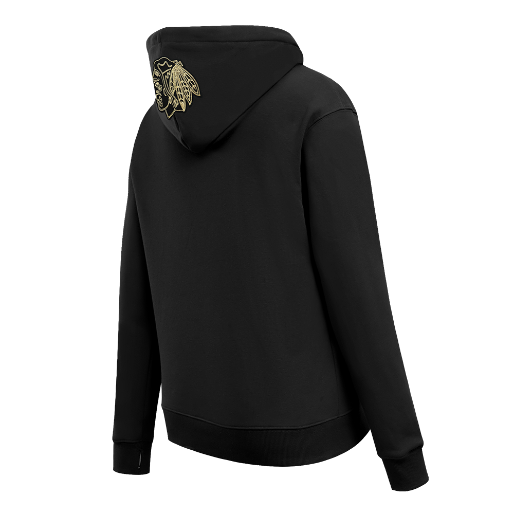 Pro Standard Chicago Blackhawks Centennial Black & Gold Women's Hoodie