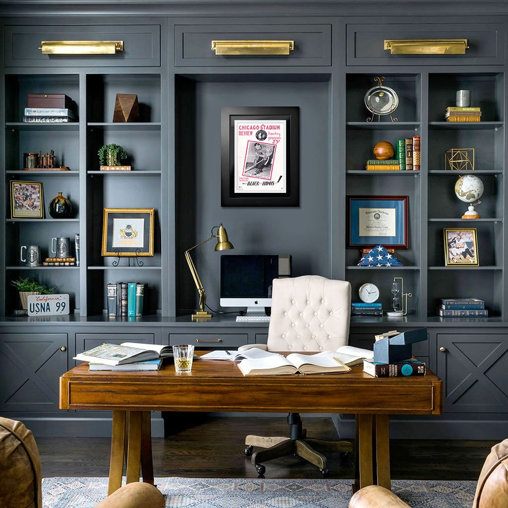 Chicago Blackhawks Framed Program Cover Framed Chicago Stadium Review 1962 Edition 3