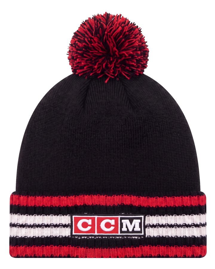 CCM Chicago Blackhawks Solid Pom Knit Hat