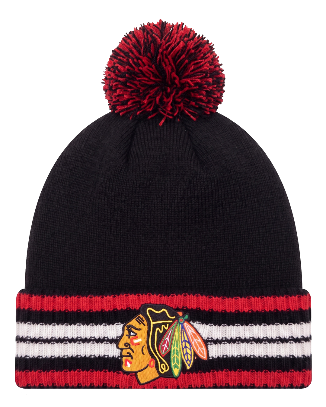 CCM Chicago Blackhawks Solid Pom Knit Hat