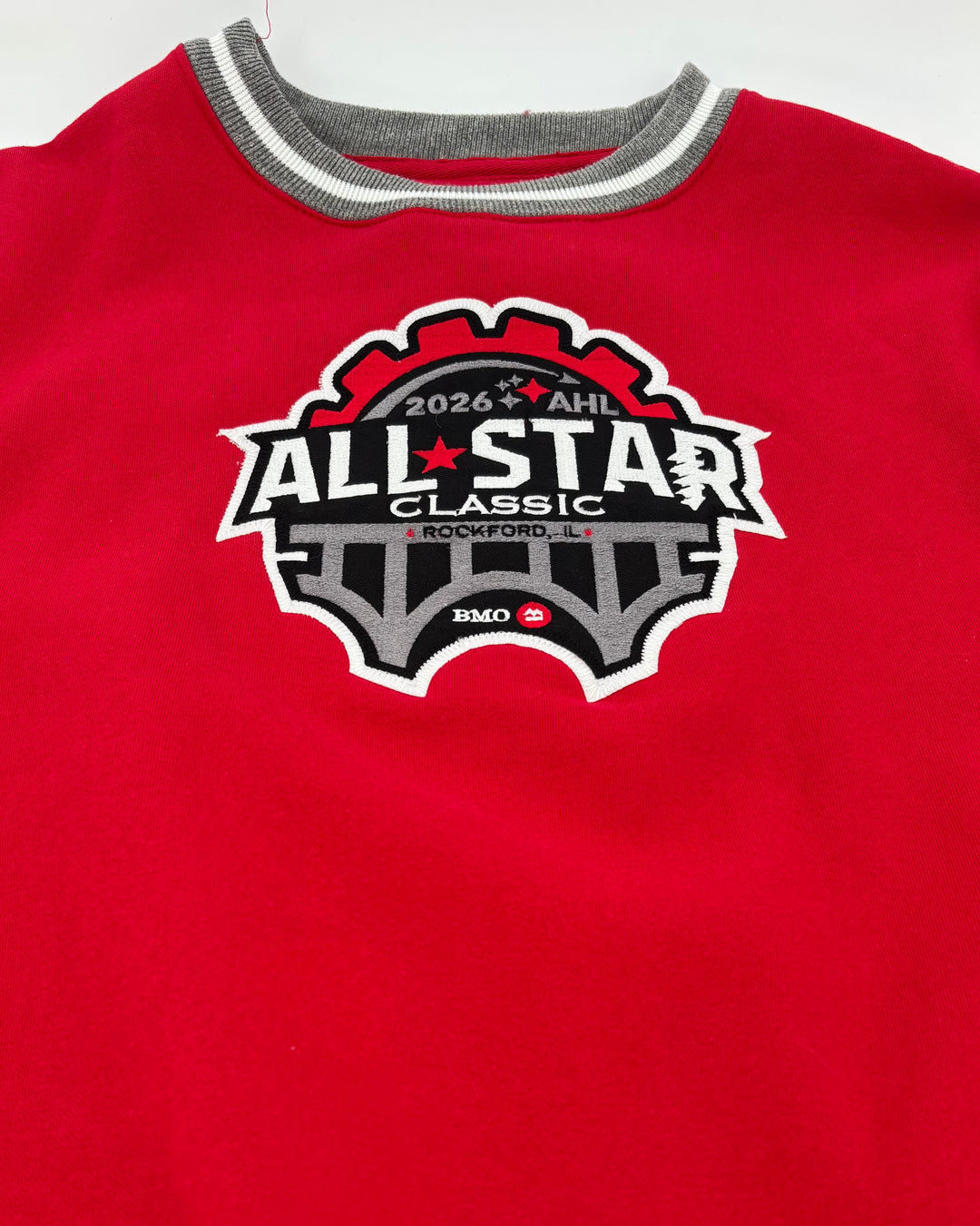 Rockford IceHogs Red Varsity Rib All Star Crewneck