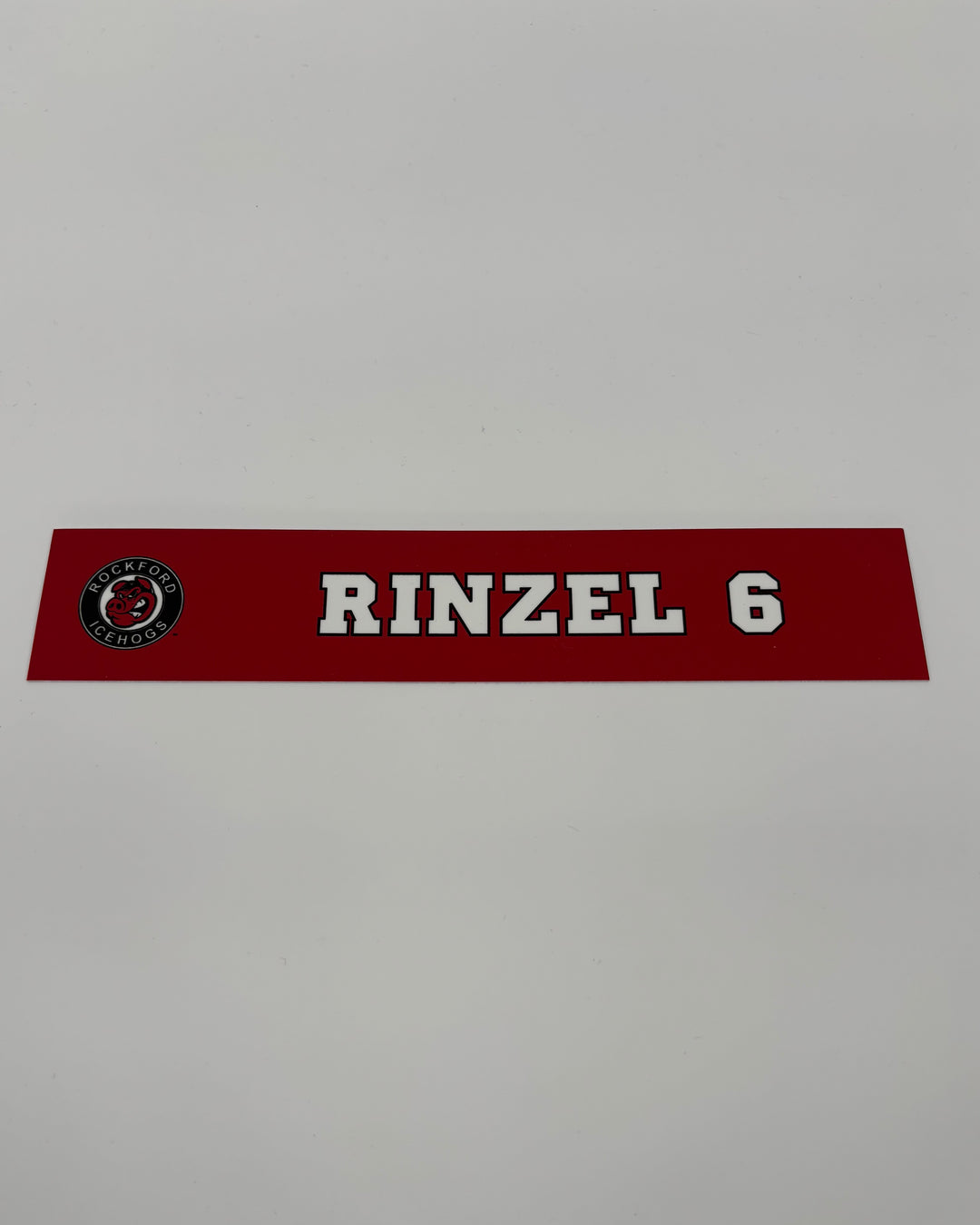 Rockford IceHogs Sam Rinzel Locker Nameplate