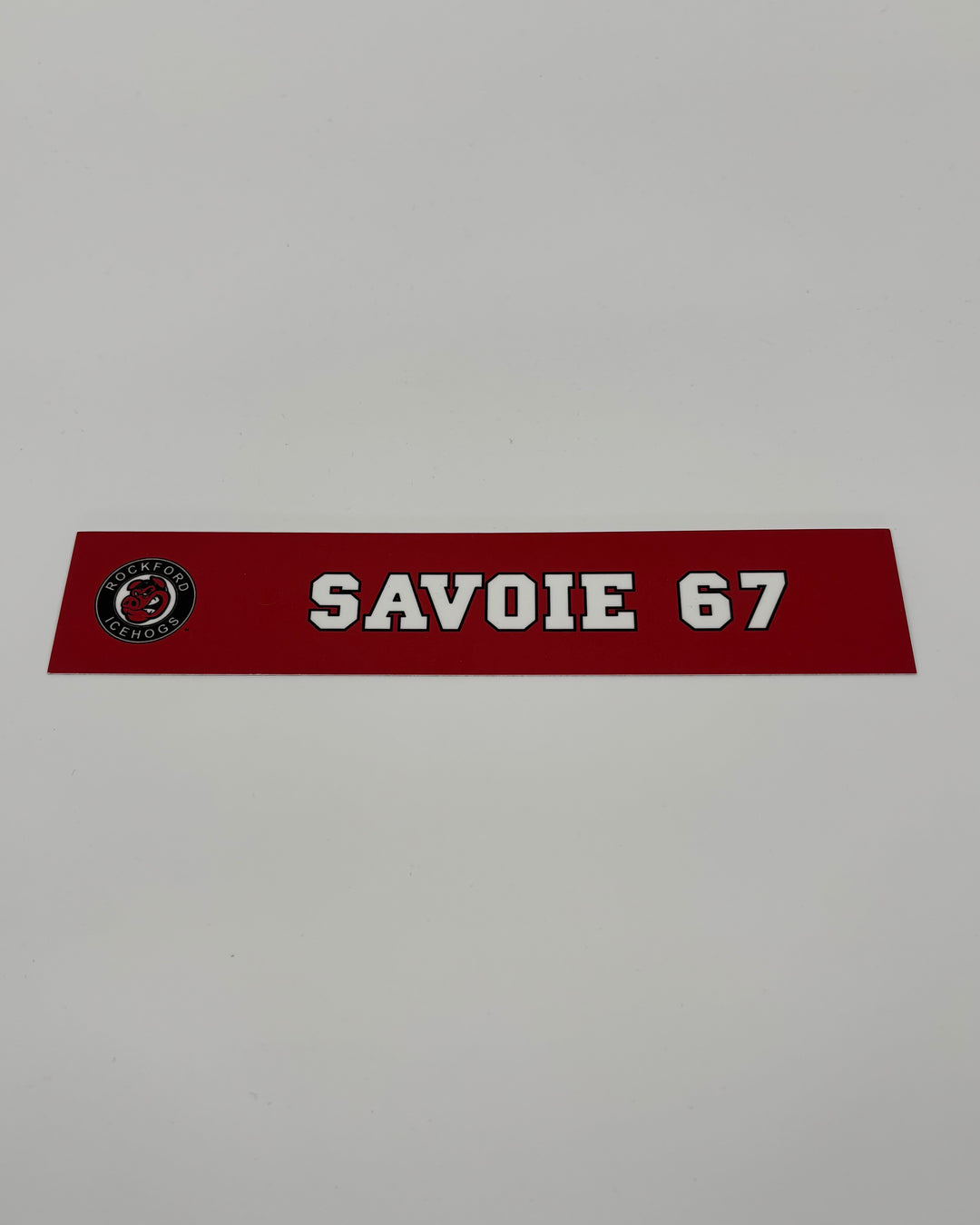 Rockford IceHogs Samuel Savoie Locker Nameplate