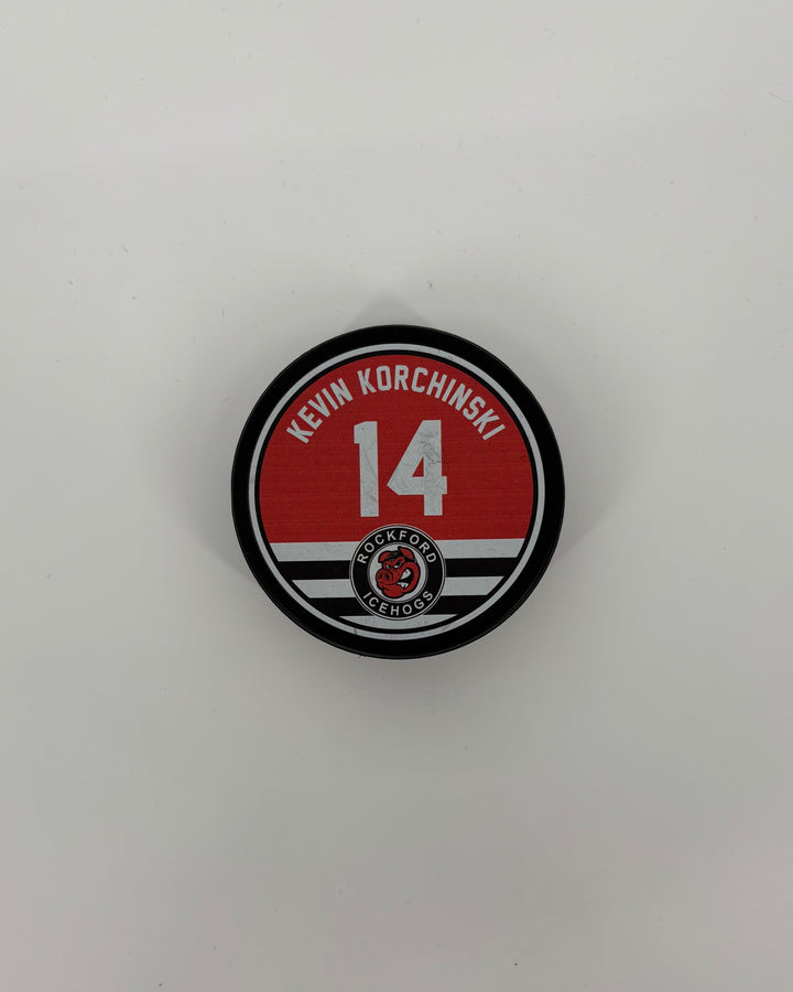 Rockford IceHogs Kevin Korchinski Puck