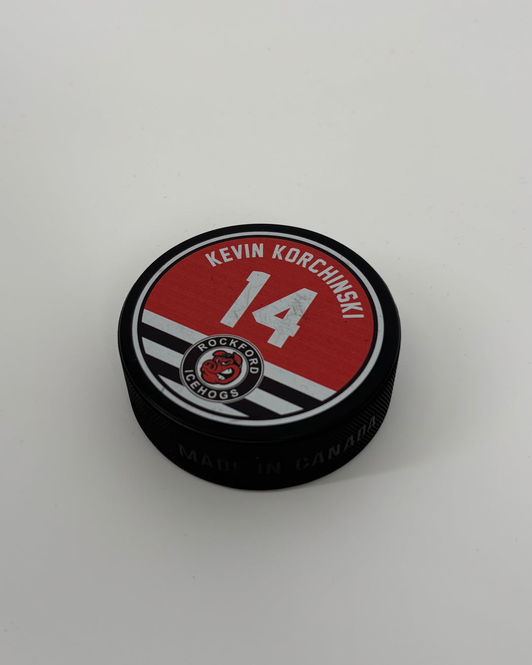 Rockford IceHogs Kevin Korchinski Puck