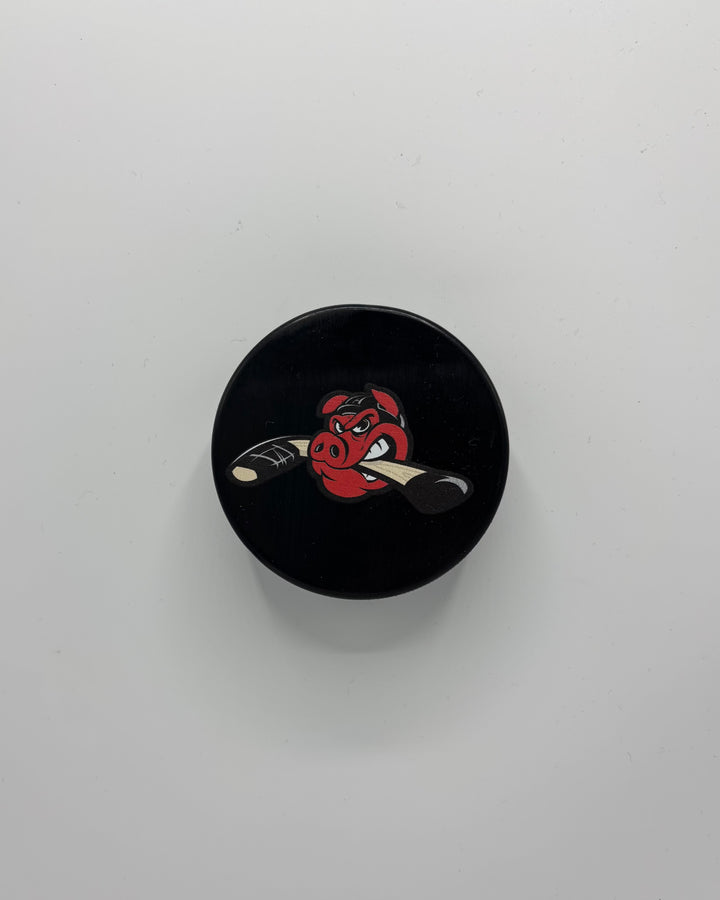 Rockford IceHogs Hammy with Stick Puck