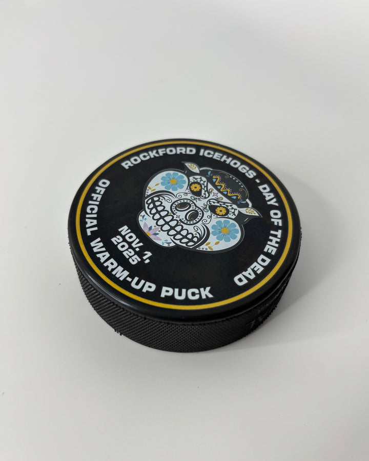 Rockford IceHogs Day of the Dead Official Warm Up Puck