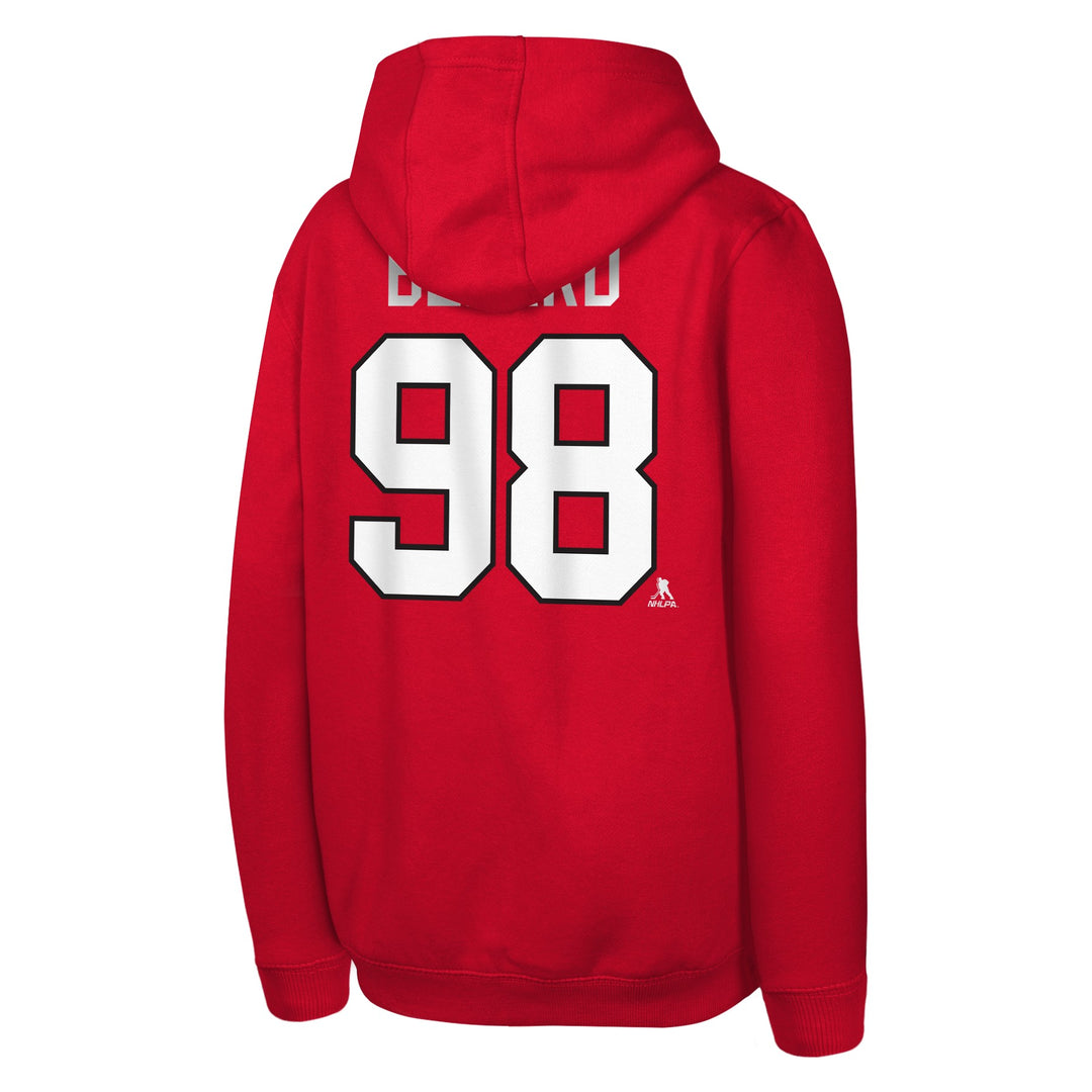 Outerstuff Connor Bedard Chicago Blackhawks Youth Player Hoodie