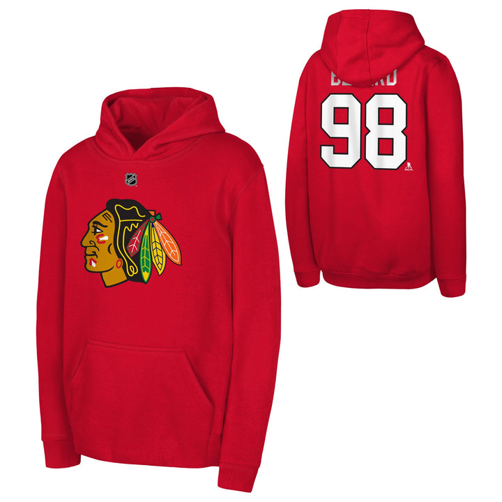Outerstuff Connor Bedard Chicago Blackhawks Youth Player Hoodie