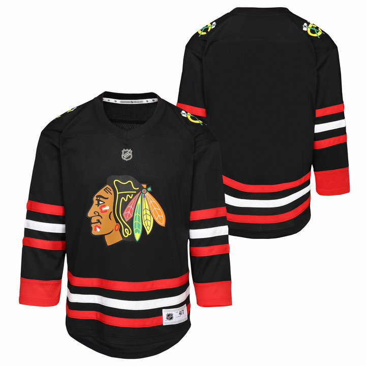 Youth Chicago Blackhawks Alternate Blank Replica Jersey