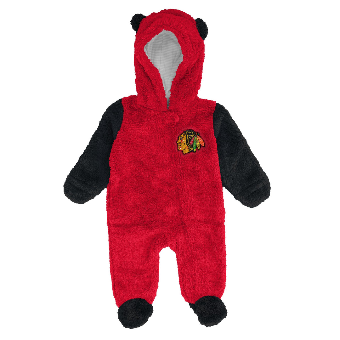 Infant Chicago Blackhawks Teddy Fleece Onesie