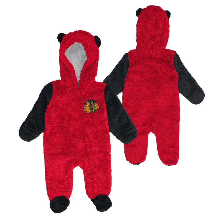 Infant Chicago Blackhawks Teddy Fleece Onesie