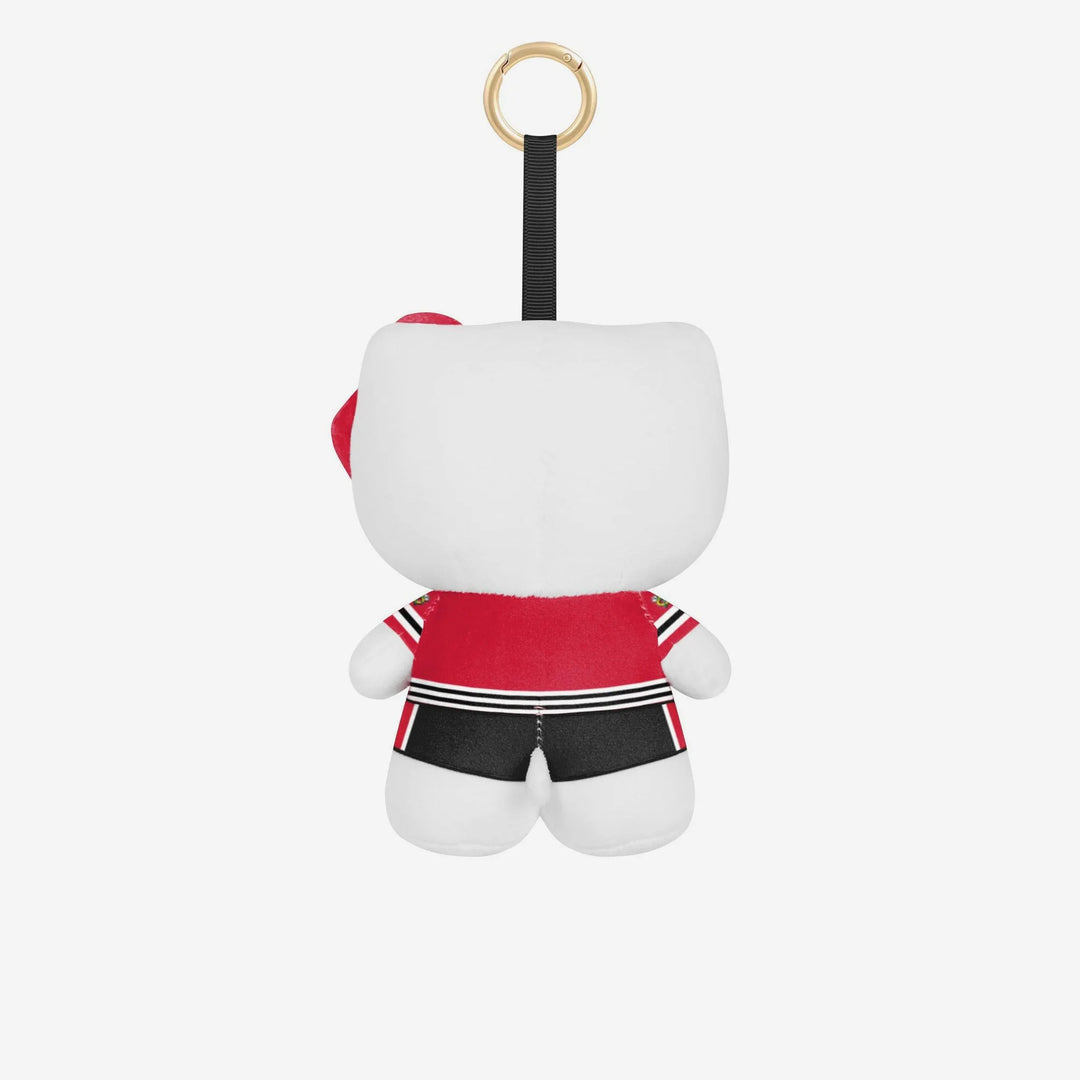 Chicago Blackhawks Plush Hello Kitty 6" Bag Charm Keychain - Red