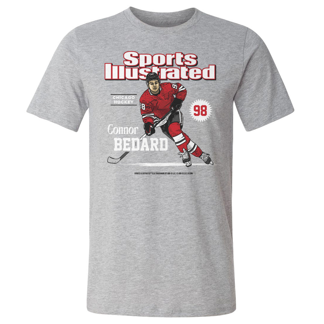 Connor Bedard Sports Illustrated &amp; Chicago Card WHT