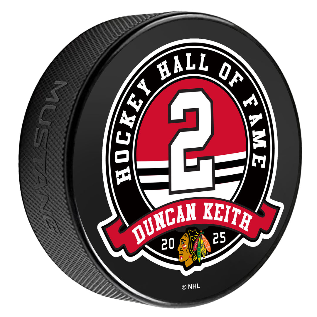 Chicago Blackhawks Duncan Keith Hall of Fame Puck