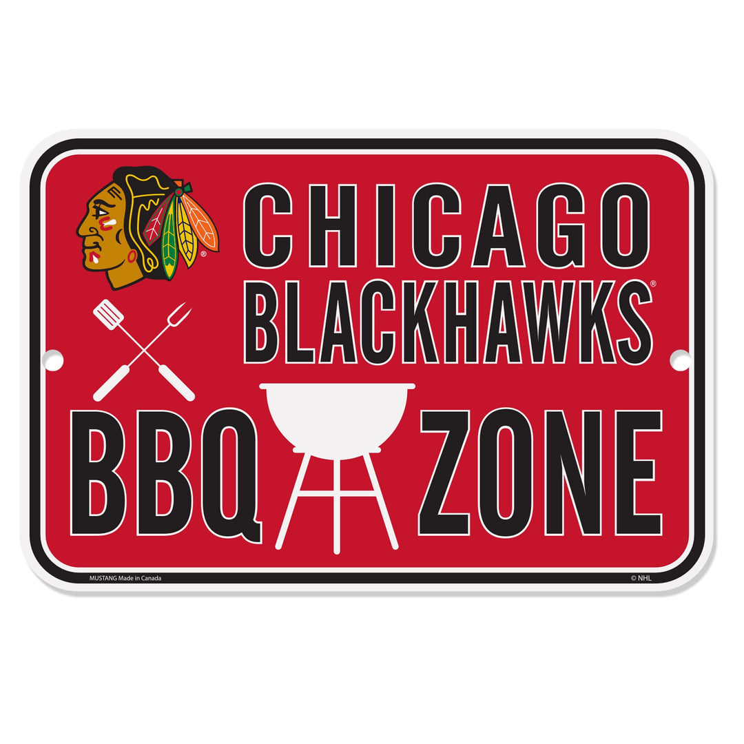 Chicago Blackhawks Sign BBQ Zone