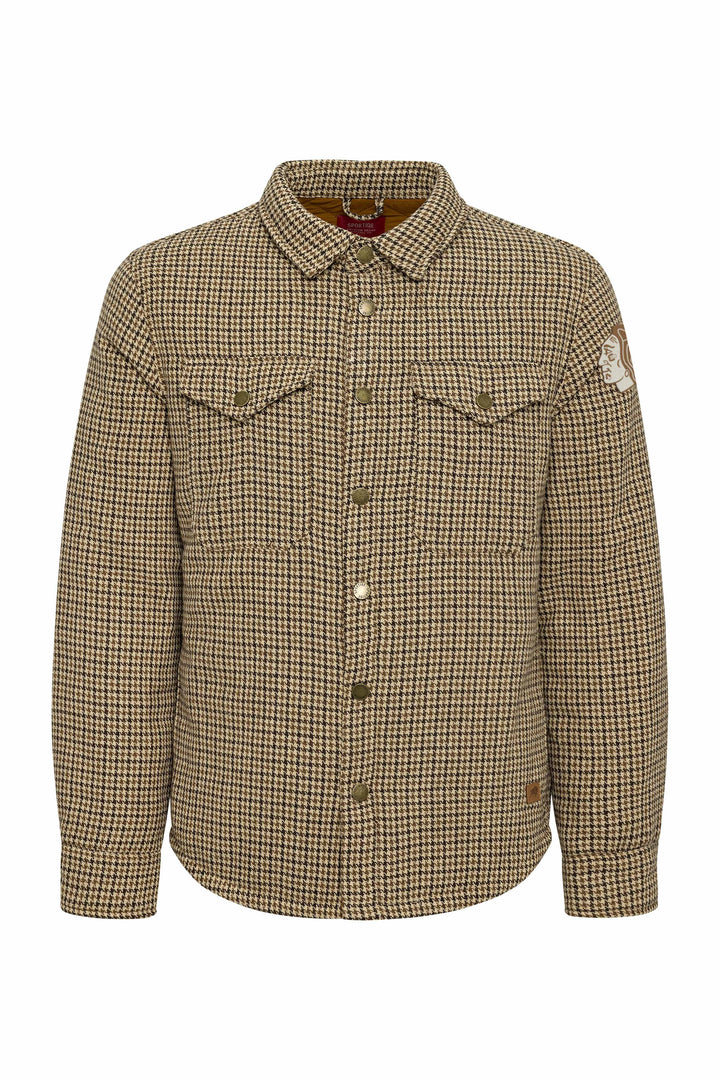 Sportiqe Chicago Blackhawks Houndstooth Wool Shacket