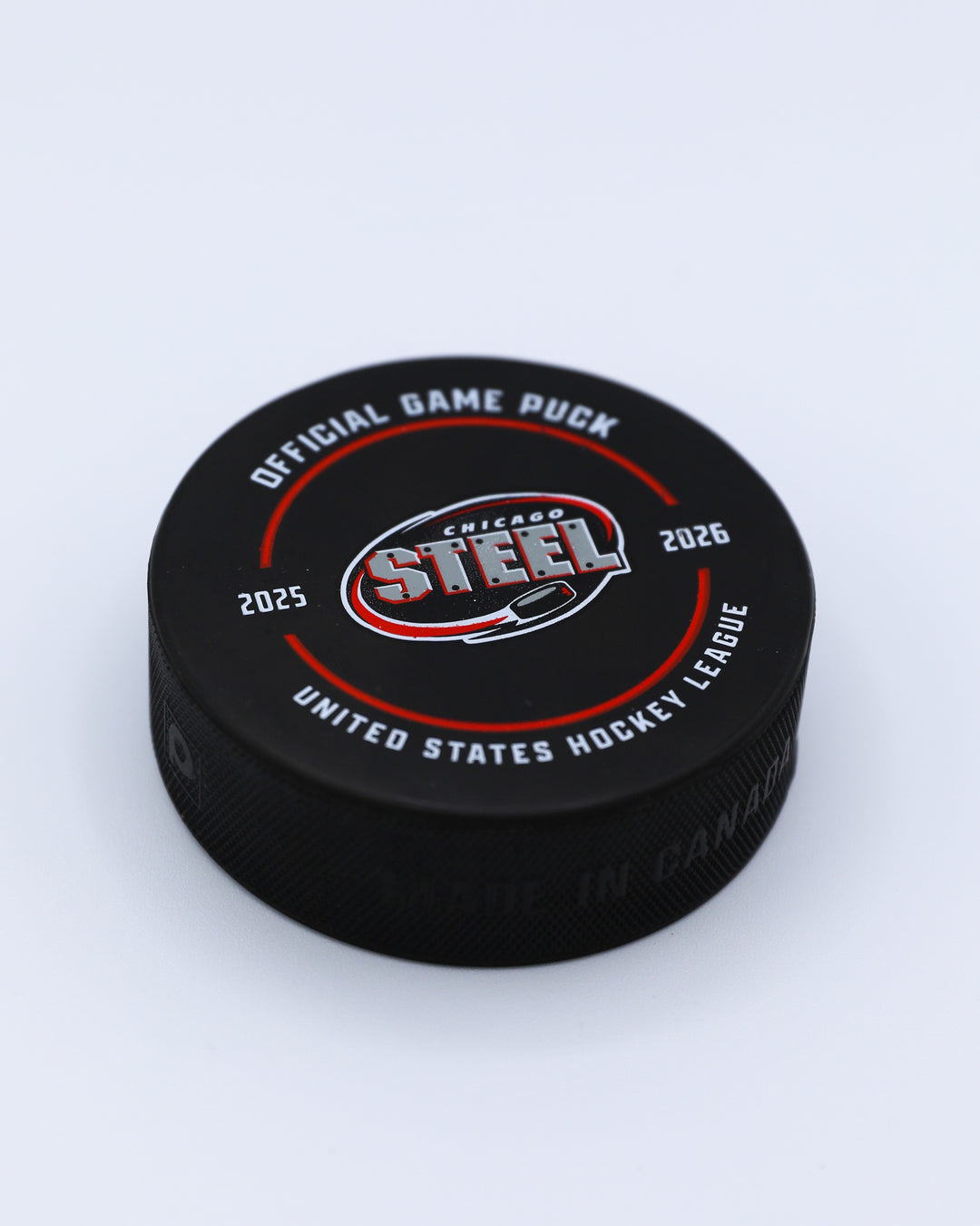 Chicago Steel 2025-26 Official Game Puck
