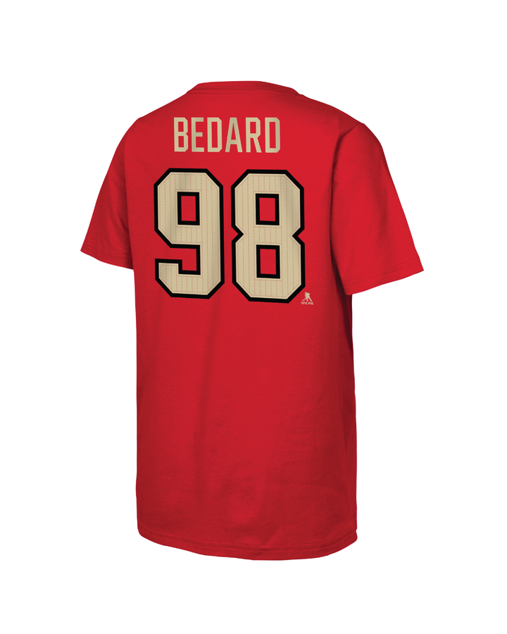 Youth Winter Classic Chicago Blackhawks Connor Bedard Player Tee