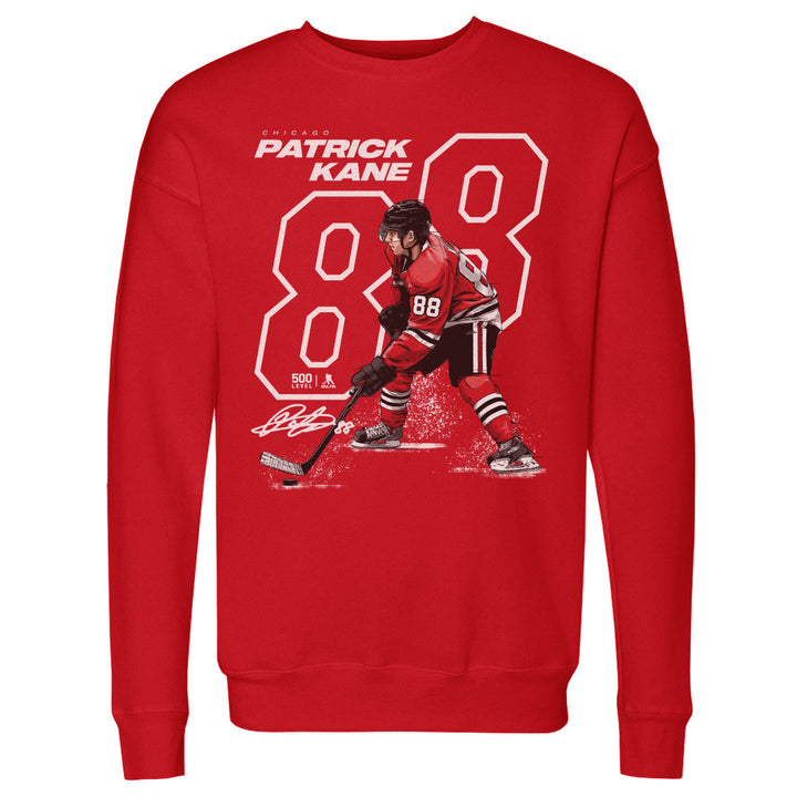 Chicago Blackhawks Patrick Kane Offset WHT Crewneck