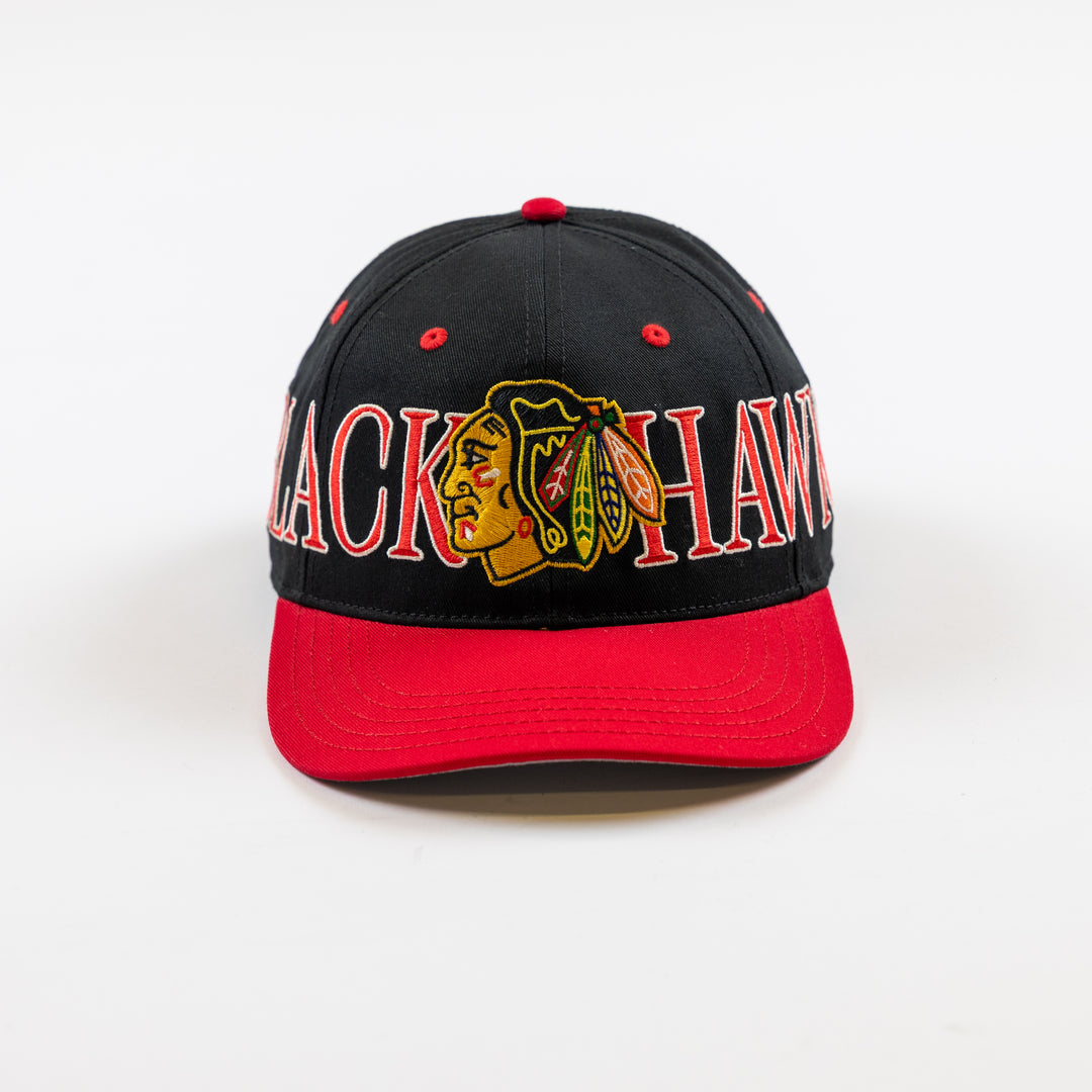 American Needle Chicago Blackhawks Retro Scroller Hat