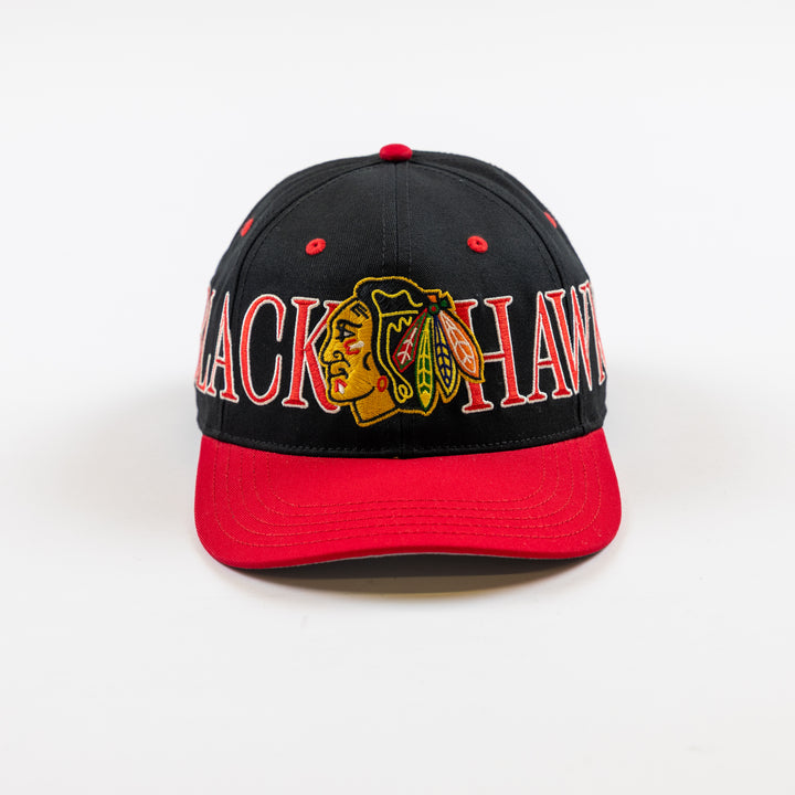 American Needle Chicago Blackhawks Retro Scroller Hat