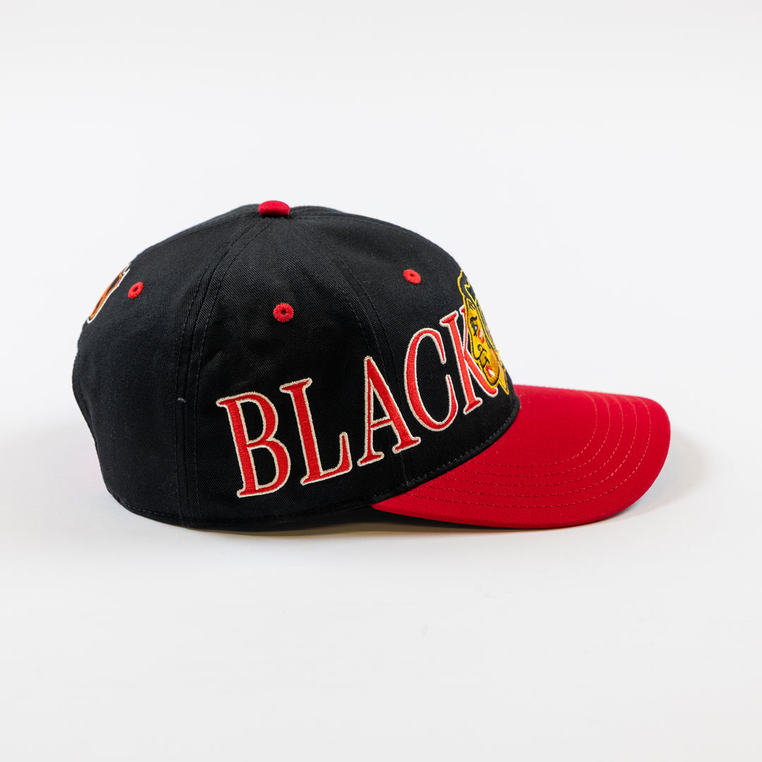 American Needle Chicago Blackhawks Retro Scroller Hat