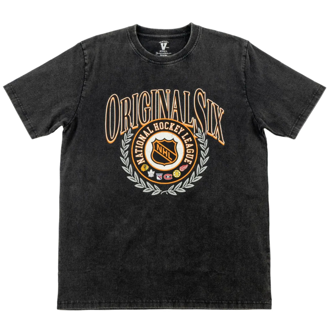 American Needle Chicago Blackhawks Original Six Vintage Dye Tee