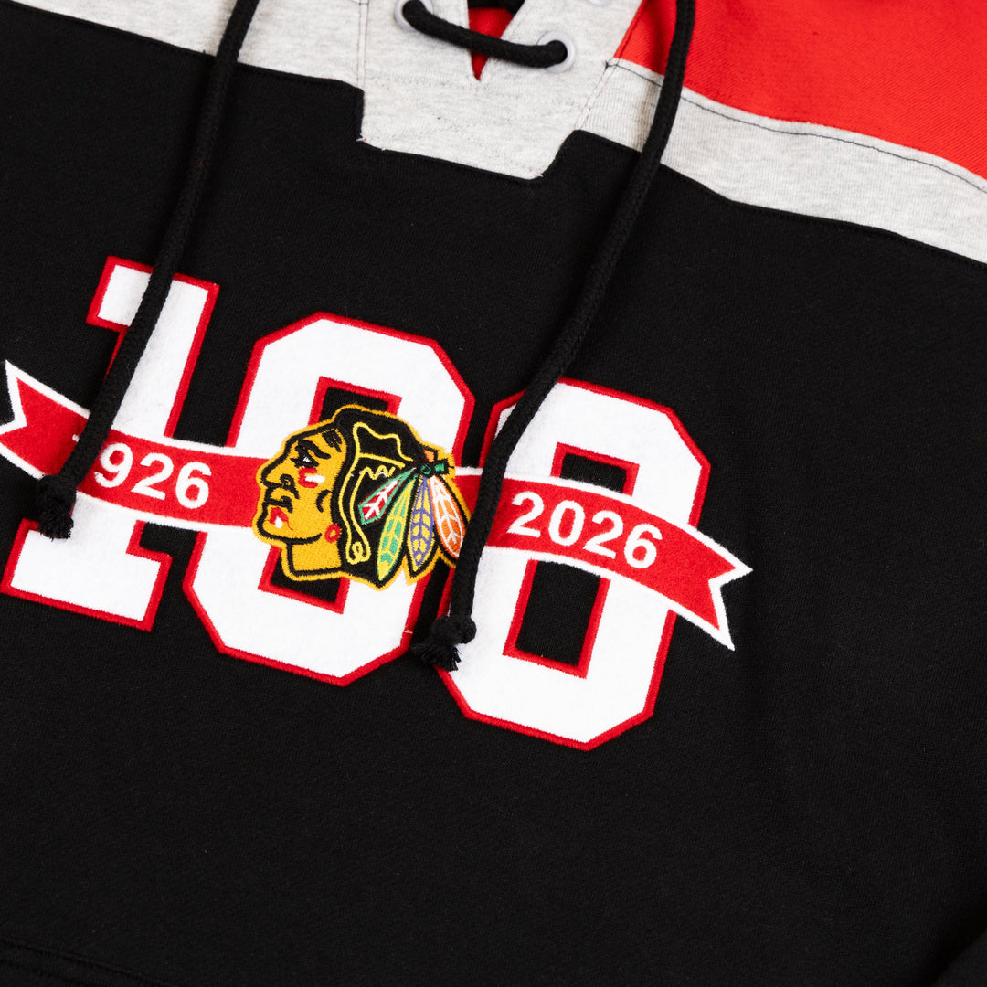 CCM Chicago Blackhawks Centennial Lace Hood