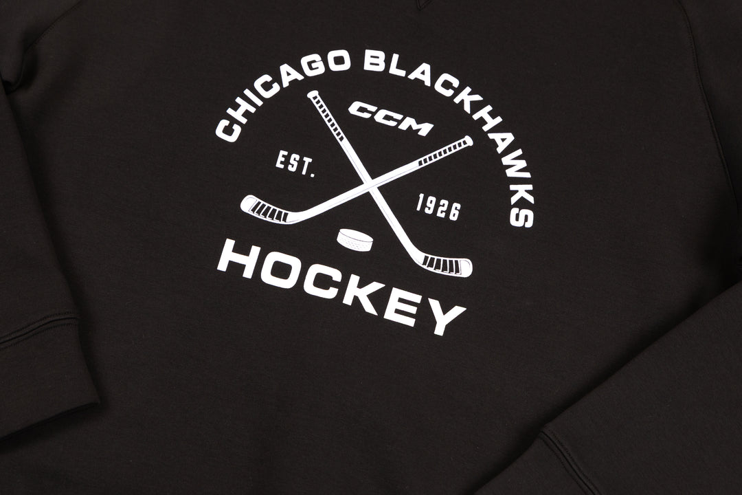 CCM Chicago Blackhawks Premium Sticks Crewneck