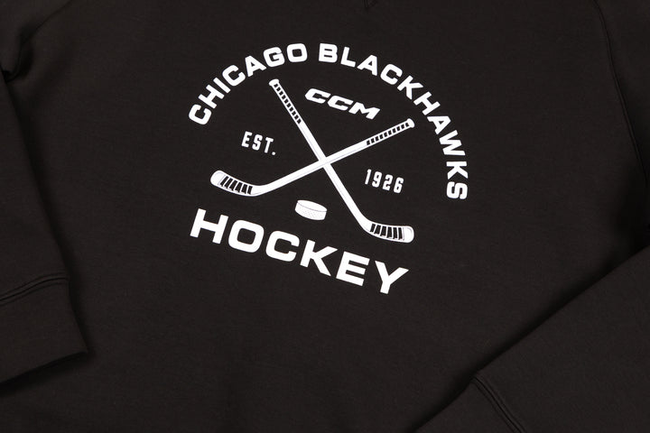 CCM Chicago Blackhawks Premium Sticks Crewneck