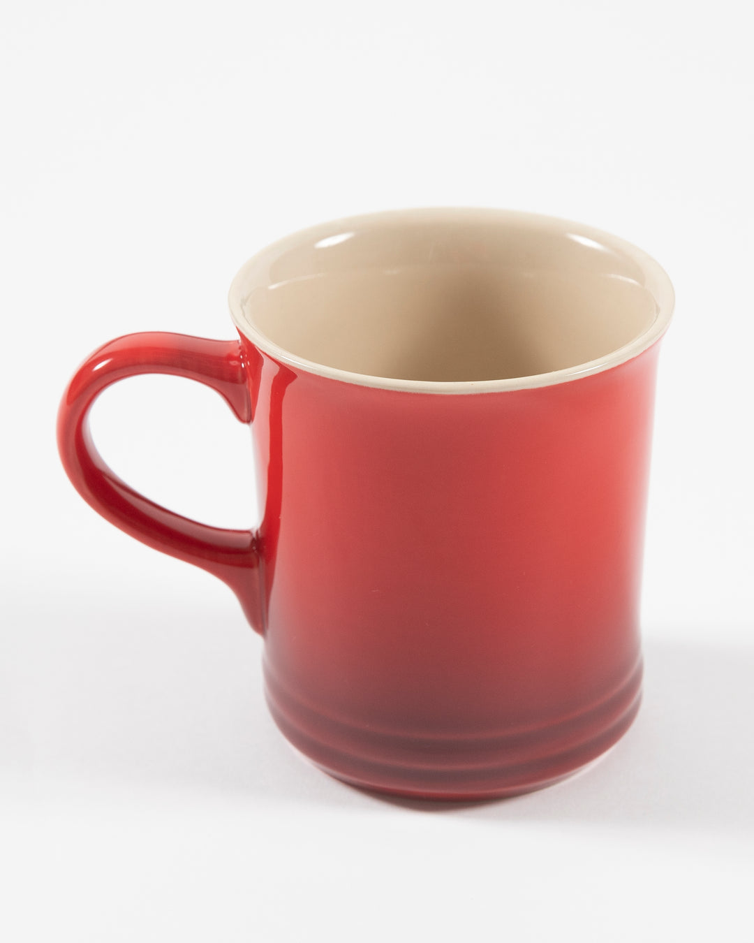 red and black gradient Chicago Blackhawks mug - back lay flat