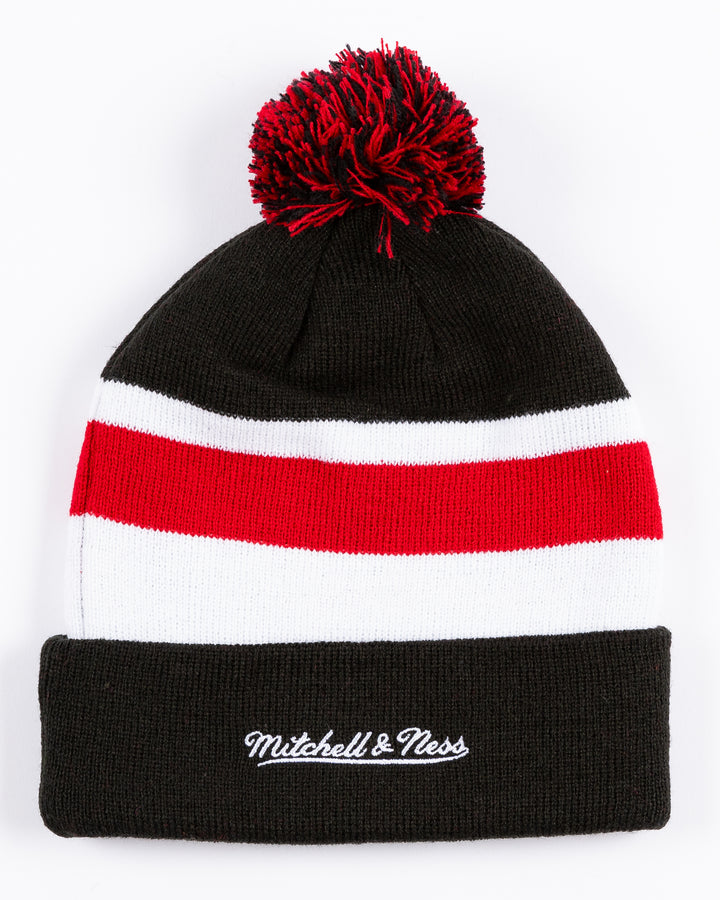 Mitchell & Ness Youth Chicago Blackhawks Stripe Beanie