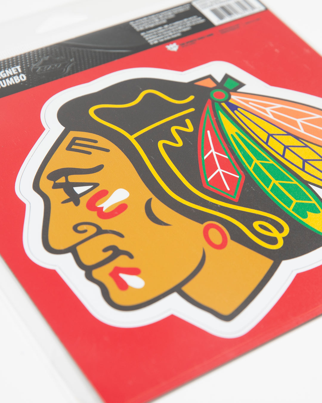 Chicago Blackhawks primary logo jumbo magnet - detail lay flat