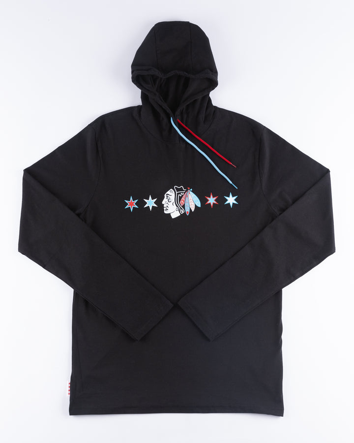 Four Stars Chicago Blackhawks Primary T-Shirt Hoodie