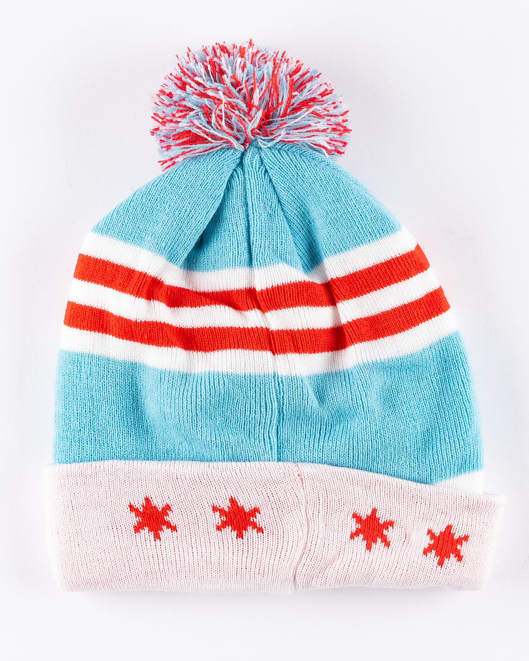 Four Stars Chicago Blackhawks Primary Stripe Knit Pom