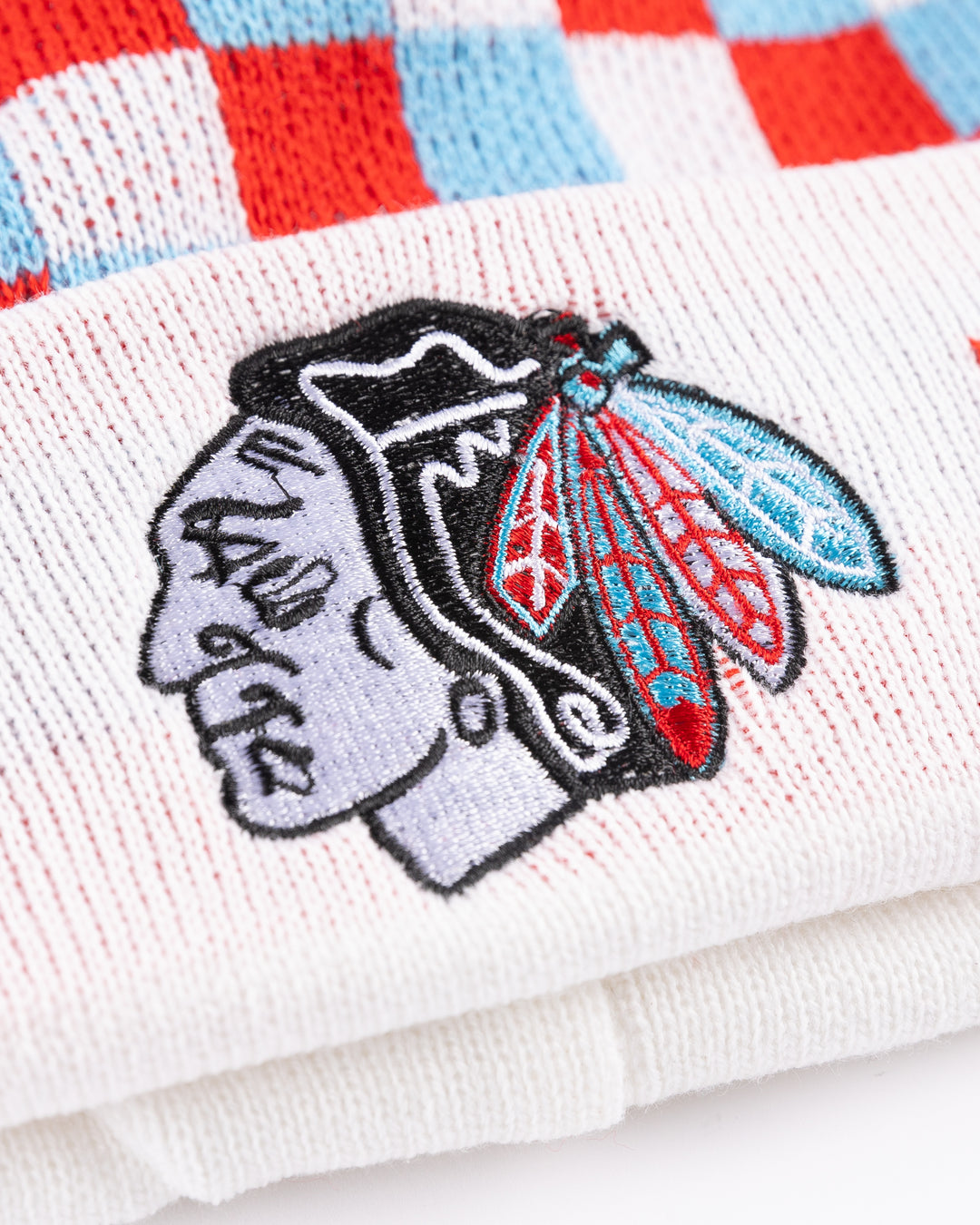 Four Stars Chicago Blackhawks Primary Geo Stars Knit Pom