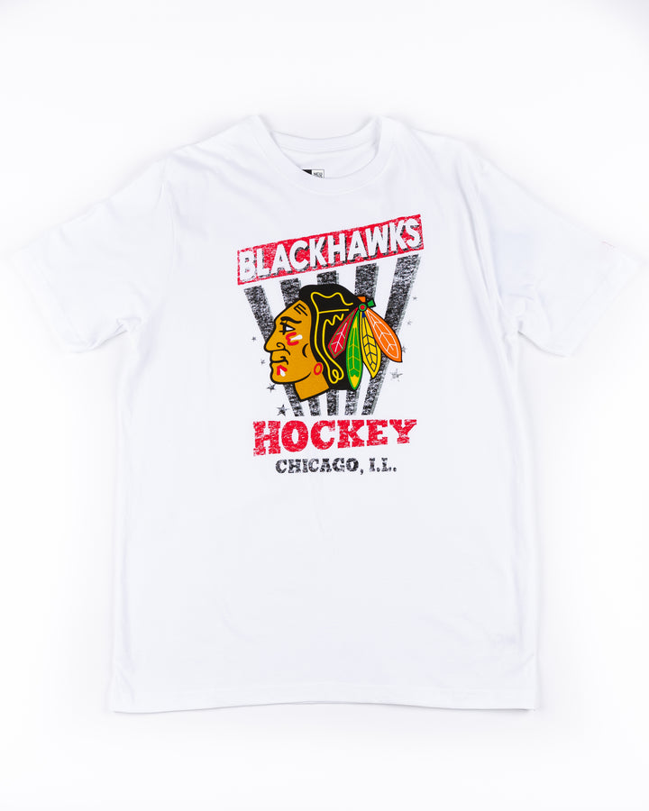 New Era Chicago Blackhawks Game Day Oversized Short Sleeve Tee