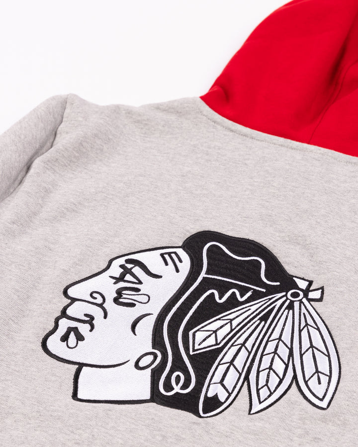 New Era Chicago Blackhawks Patch Ribbed Hoodie