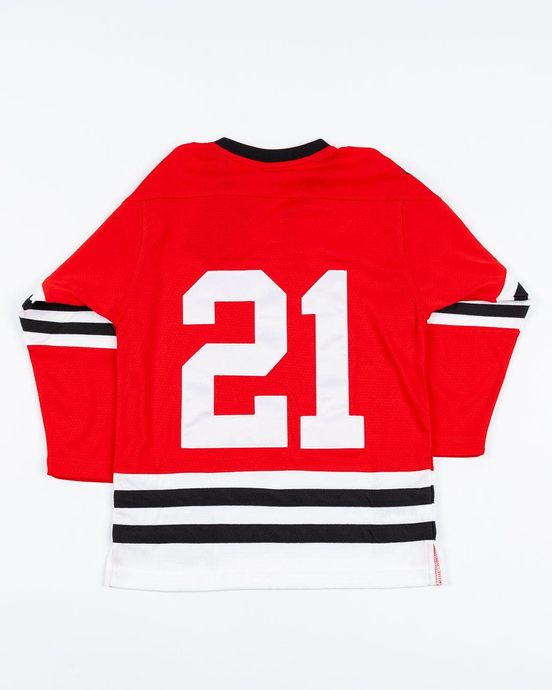 red Mitchell & Ness youth throwback Stan Mikita jersey - back lay flat