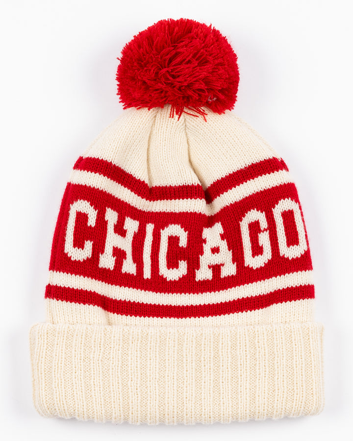 Chicago Blackhawks x Alice & Wonder Winter Classic Pillow Line Pom Knit