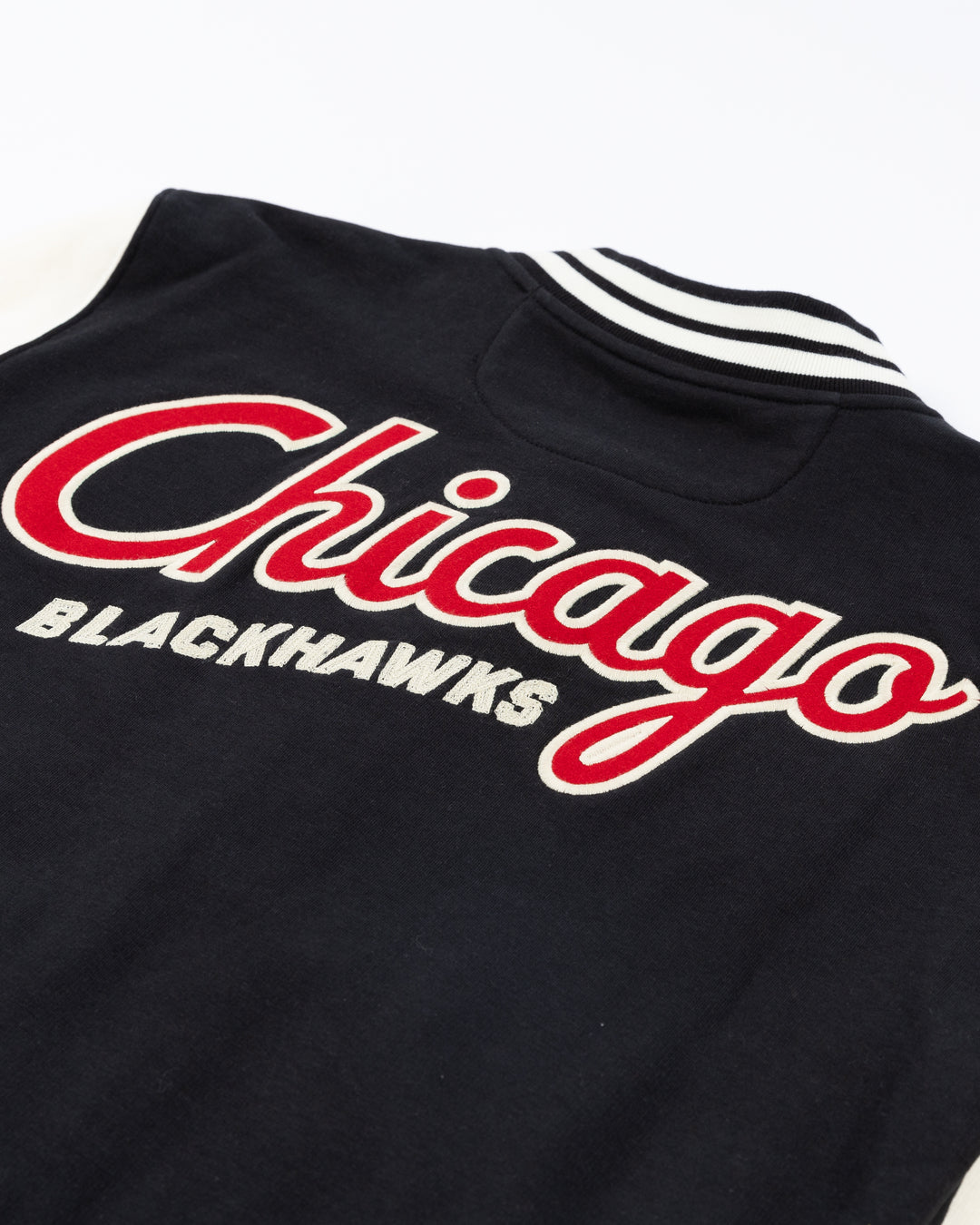 American Needle Winter Classic Chicago Blackhawks French Terry Letterman Jacket