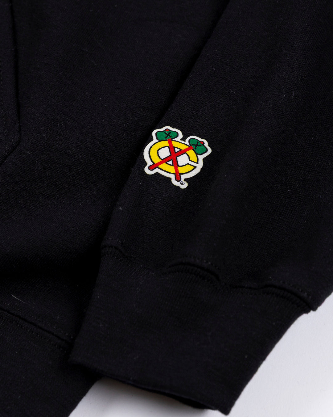 Chicago Blackhawks Twill Applique Hoodie Sweatshirt